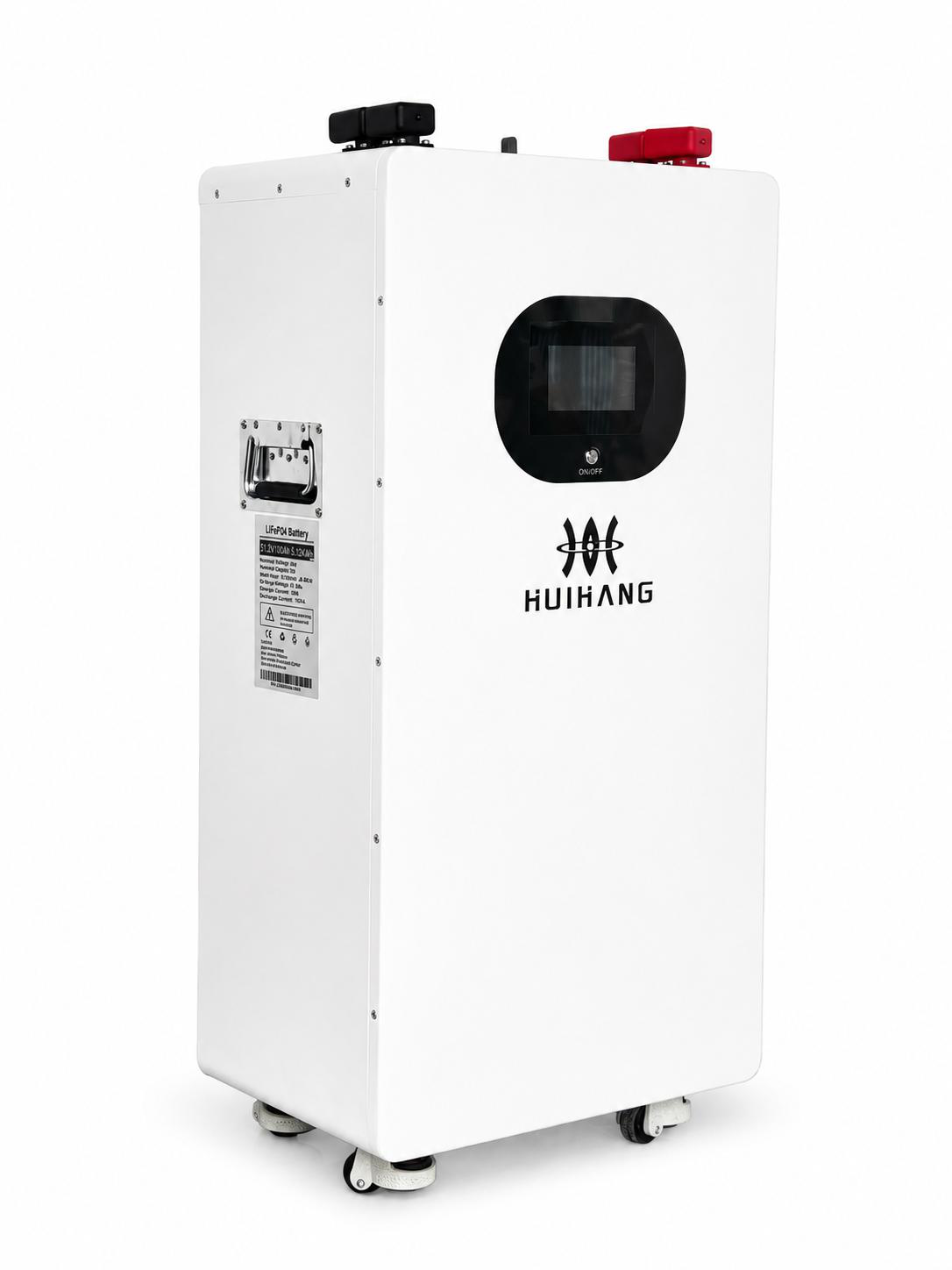 Batterie LiFePO4 20,07 kWh format vertical sur roulettes